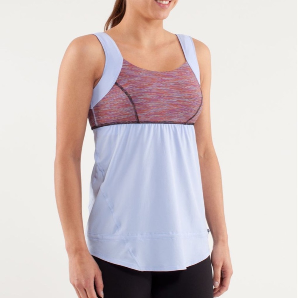 Lululemon Chase Me Tank Running Top Lavender Dusk Purple Size 6